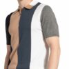 REISS Strokes Strick-Poloshirt Herren, Blau