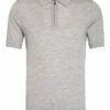 REISS Maxwell Jersey-Poloshirt Herren, Grau