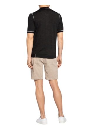 REISS Regis Strick-Poloshirt Herren, Grau