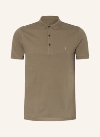 ALL SAINTS Reform Piqué-Poloshirt Herren, Grün