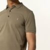 ALL SAINTS Reform Piqué-Poloshirt Herren, Grün