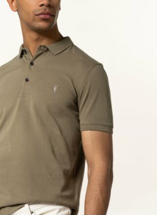 ALL SAINTS Reform Piqué-Poloshirt Herren, Grün