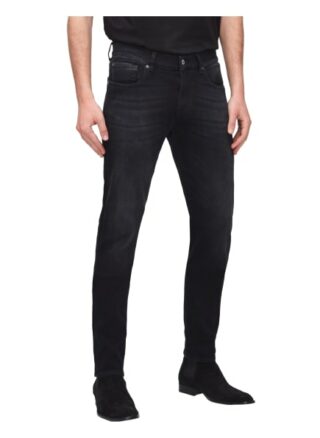 7 For All Mankind Slimmy Slim Fit Jeans Herren, Schwarz