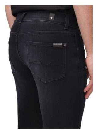7 For All Mankind Slimmy Slim Fit Jeans Herren, Schwarz