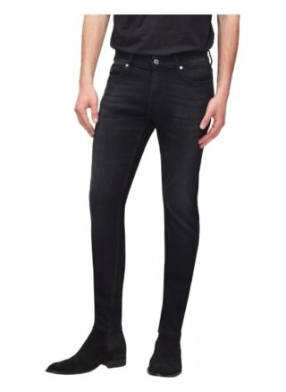 7 For All Mankind Ronnie Skinny Jeans Herren, Schwarz