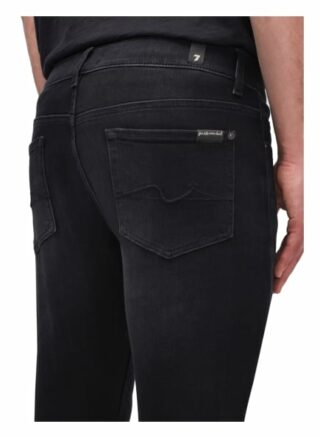 7 For All Mankind Ronnie Skinny Jeans Herren, Schwarz