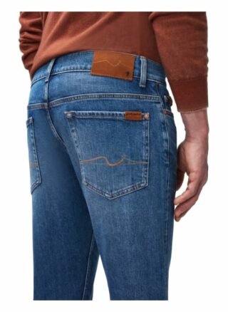 7 For All Mankind Ronnie Skinny Jeans Herren, Blau