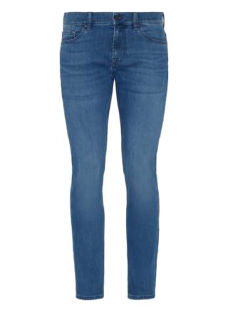 7 For All Mankind Luxe Performance Eco Skinny Jeans Herren, Blau