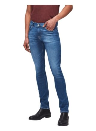 7 For All Mankind Ronnie Eco Skinny Jeans Herren, Blau