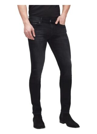 7 For All Mankind Ronnie Skinny Jeans Herren, Schwarz