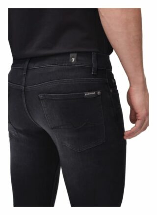 7 For All Mankind Ronnie Skinny Jeans Herren, Schwarz