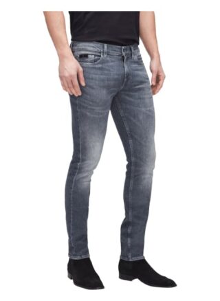 7 For All Mankind Ronnie Skinny Jeans Herren, Grau