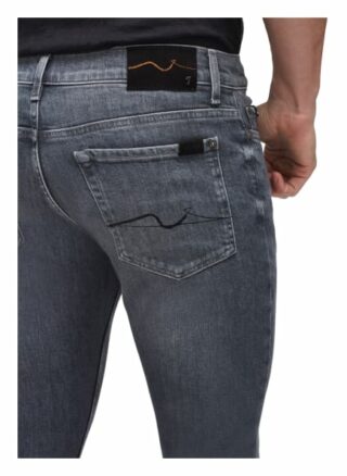 7 For All Mankind Ronnie Skinny Jeans Herren, Grau