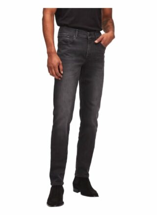 7 For All Mankind Slimmy Slim Fit Jeans Herren, Schwarz