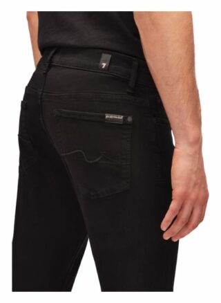 7 For All Mankind Ronnie Skinny Jeans Herren, Schwarz