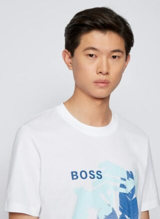 Boss Tiburt 245 T-Shirt Herren, Weiß