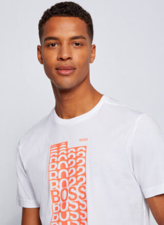 Boss Tee 1 T-Shirt Herren, Weiß