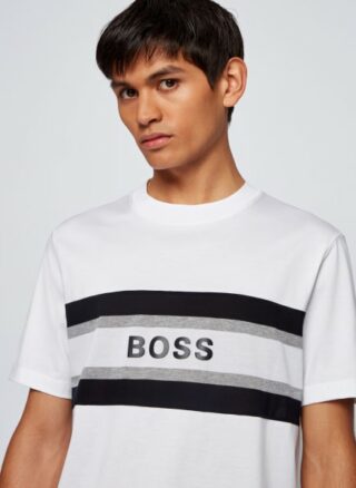 Boss Tiburt 123 T-Shirt Herren, Weiß