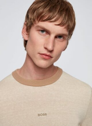 Boss Akarig Pullover Herren, Beige