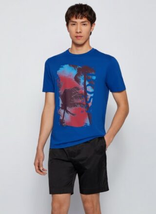 Boss Tsummery T-Shirt Herren, Blau