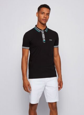 Boss Paule 5 Poloshirt Herren, Schwarz
