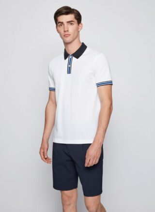 Boss Parlay 126 Ad Poloshirt Herren, Weiß