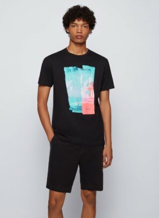 Boss Tepastel T-Shirt Herren, Schwarz