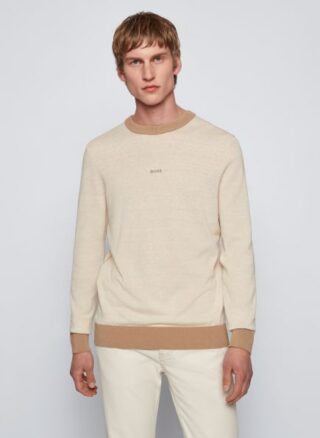 Boss Akarig Pullover Herren, Beige