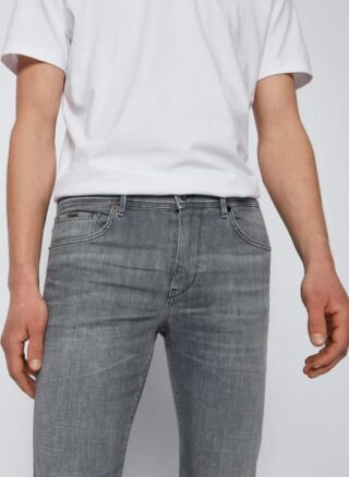Boss charleston4 Slim Fit Jeans Herren, Silber