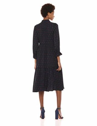 AG Adriano Goldschmied Celeste Polka Midikleid, Gold
