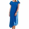 ANNA AURA Abendkleid aus Leinen, Blau