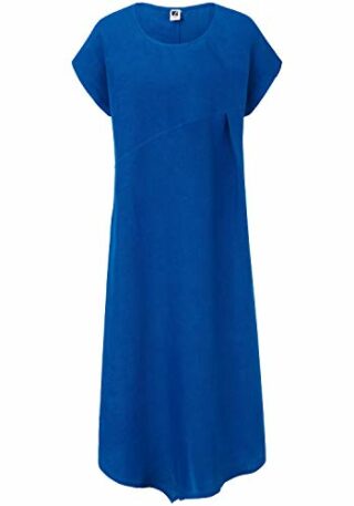 ANNA AURA Abendkleid aus Leinen, Blau