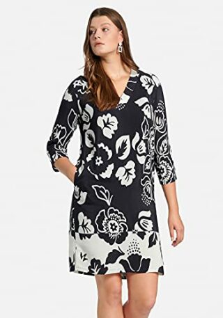ANNA AURA Abendkleid mit 3/4-Arm, Schwarz