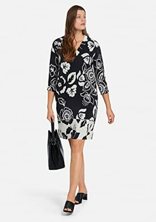 ANNA AURA Abendkleid mit 3/4-Arm, Schwarz