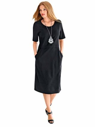 ANNA AURA Jersey-Kleid mit Taschen, Schwarz