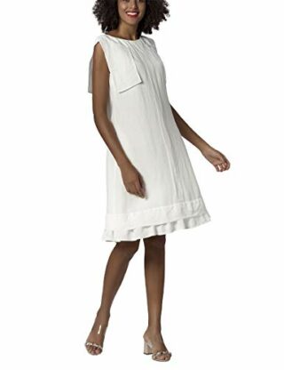 APART A-Linien Kleid, Sommerkleid, Leinen-Mix, Beige