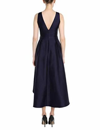 APART Abendkleid, Cocktailkleid mit Rundhalsausschnitt, Blau