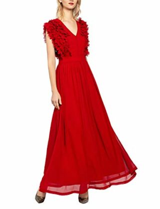 APART Abendkleid aus Chiffon, Rot