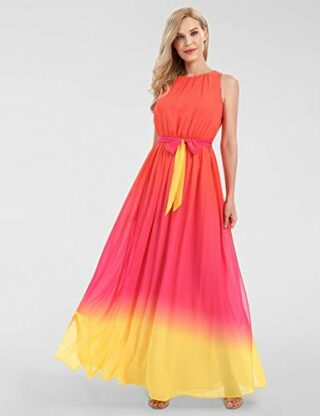 APART Abendkleid mit Farbverlauf, Orange