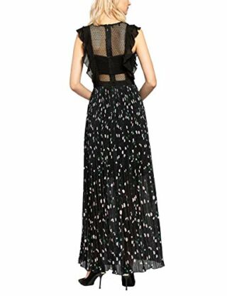 APART Abendkleid mit Mesh-Oberteil, Schwarz