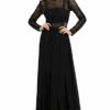 APART Abendkleid mit Spitze, Bandeau, Schwarz