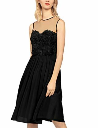 APART Abendkleid mit herzförmigem Oberteil, Schwarz