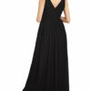 APART Abendkleid mit tiefem V-Ausschnitt, Schwarz