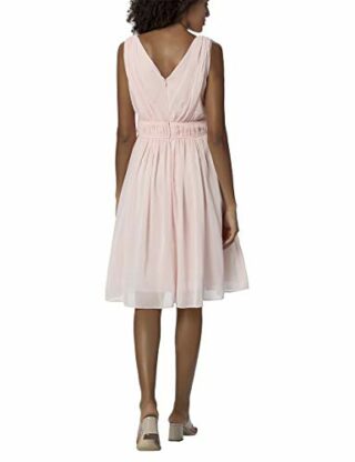 APART Chiffonkleid mit tiefen V-Ausschnitten, Beige