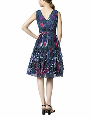 APART Cocktailkleid aus drapiertem Chiffon, Bunt