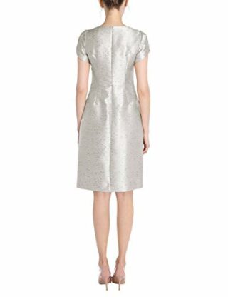 APART Cocktailkleid aus glänzendem Jacquard, Schwarz