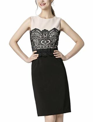 APART Cocktailkleid mit Spitze, Schwarz