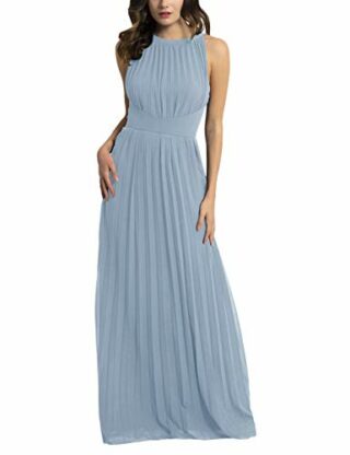 APART Elegantes Kleid, Plissée-Kleid, Blau