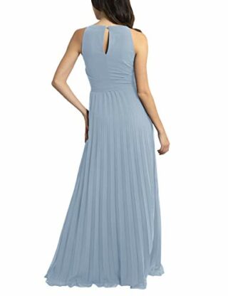 APART Elegantes Kleid, Plissée-Kleid, Blau