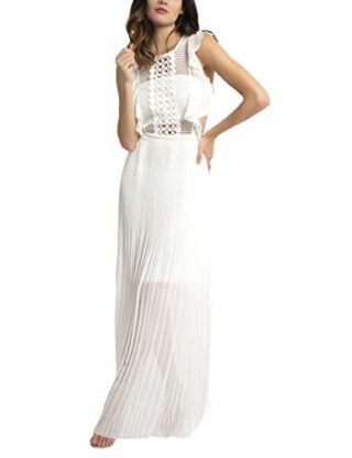 APART Elegantes Maxikleid mit Unterrock, Beige